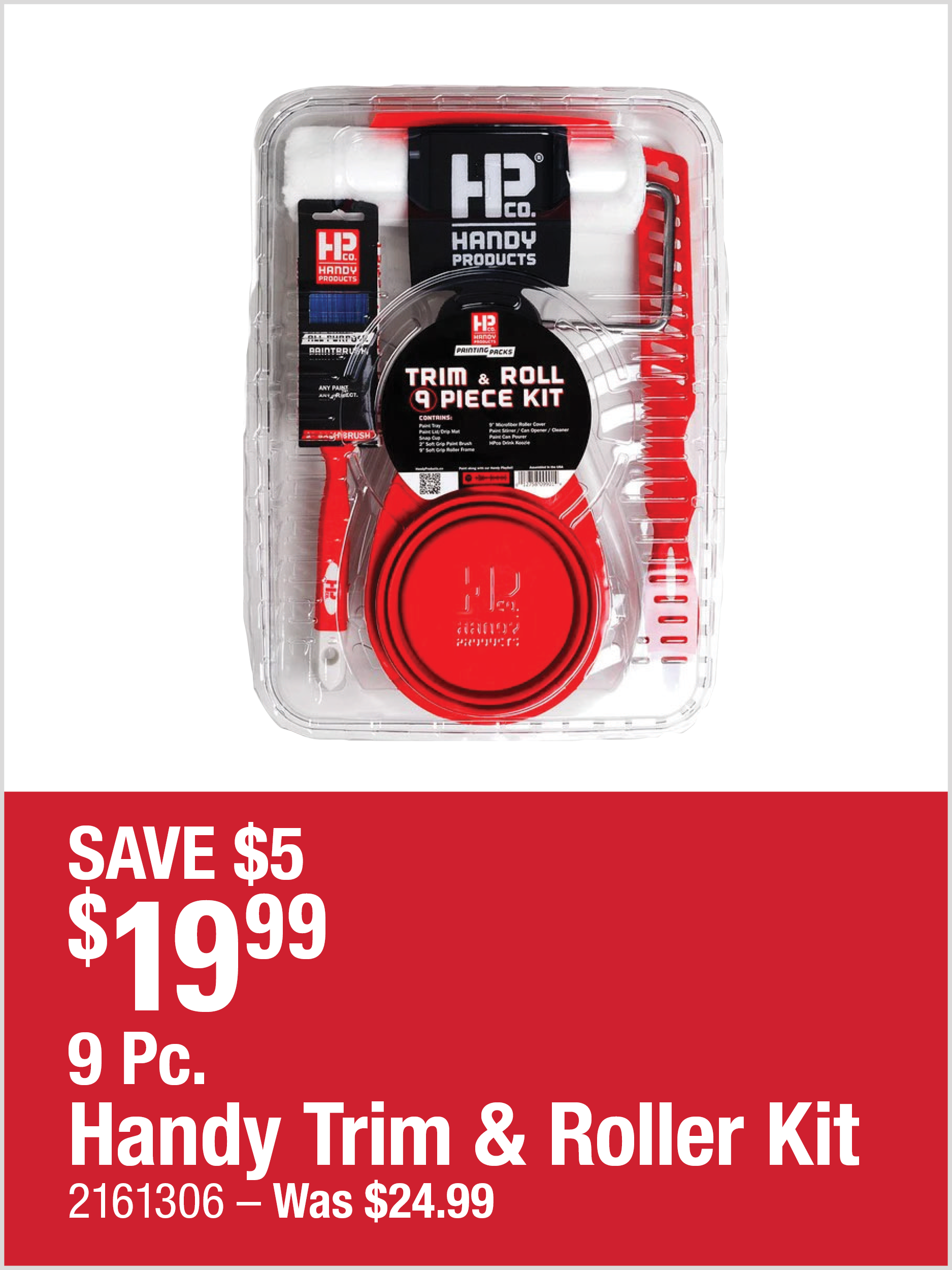 9 Pc. Handy Trim & Roller Kit